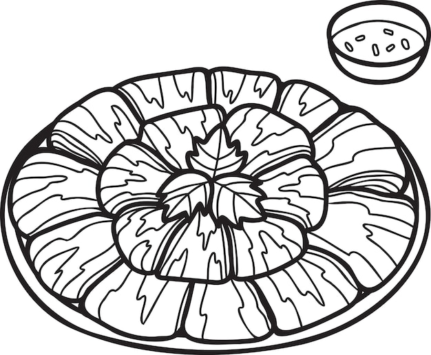 手描きの鍋用肉 中華料理と和食のイラスト