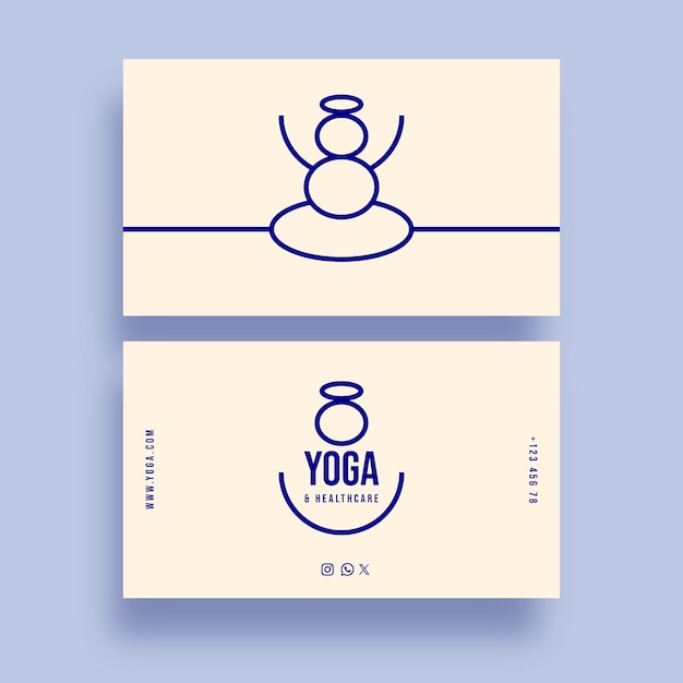 hand drawn minimalist business card template