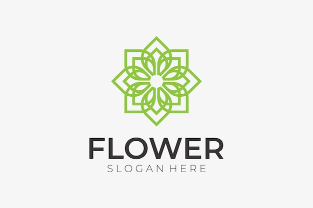 hand drawn minimalist flower logo