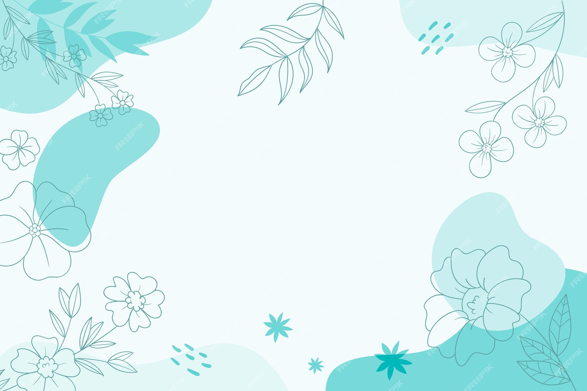 Premium Vector | Hand drawn mint background