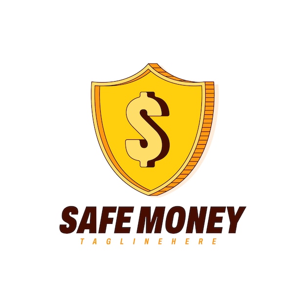 Hand drawn money logo design