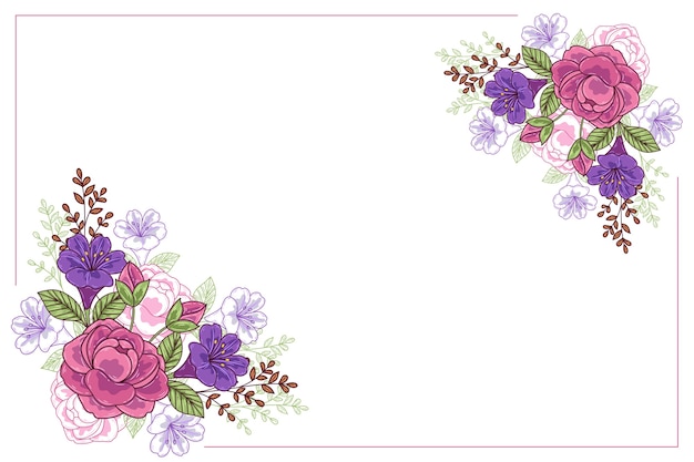 Vector hand drawn mothers day background