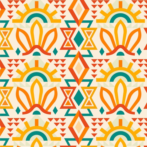 Vector hand drawn native american pattern