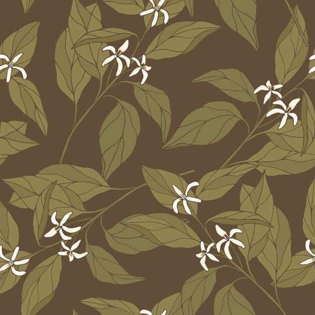 Hand drawn neroli background