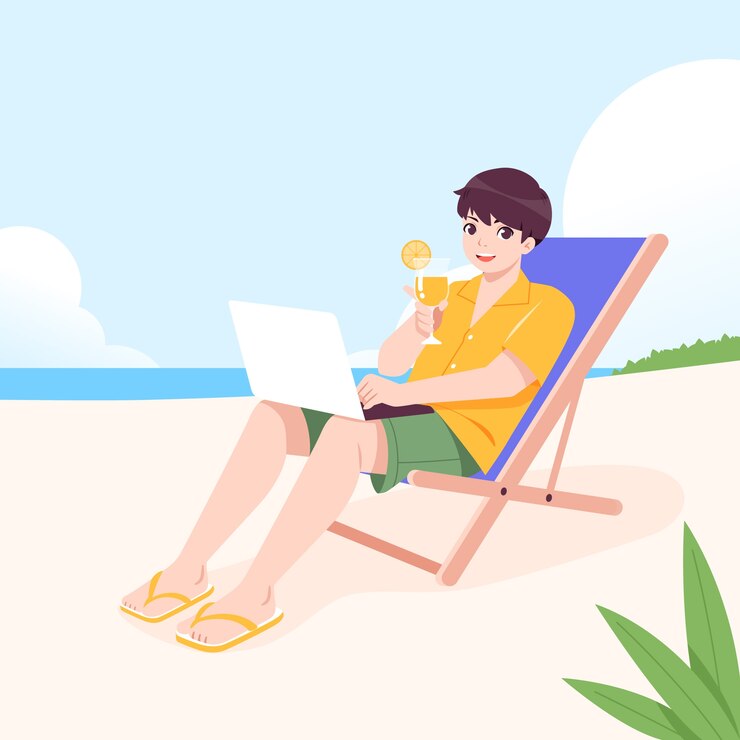 Vector 손으로 그린 유목민 비자 일러스트레이션