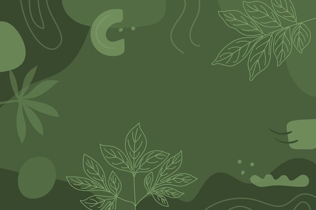 Free Vector | Hand drawn olive green background