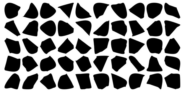 Hand Drawn Organic Shapes Set 50