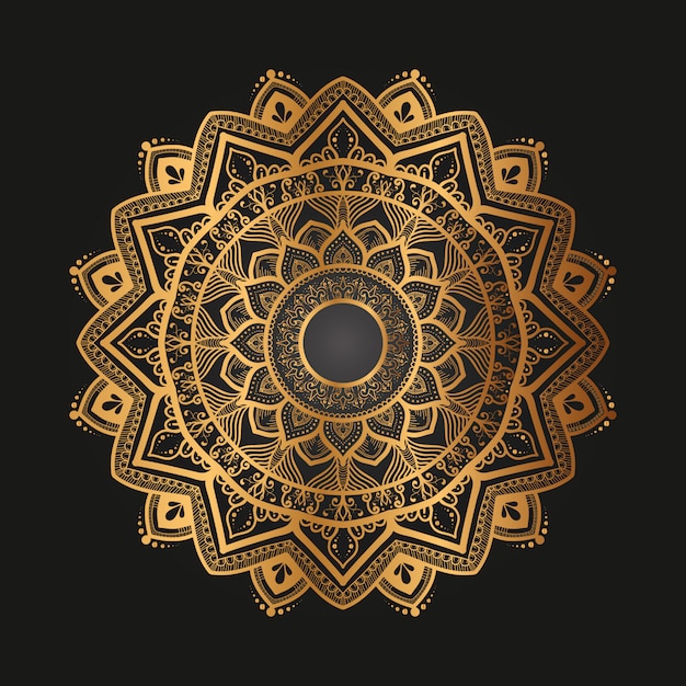 Vector hand drawn oriental mandala