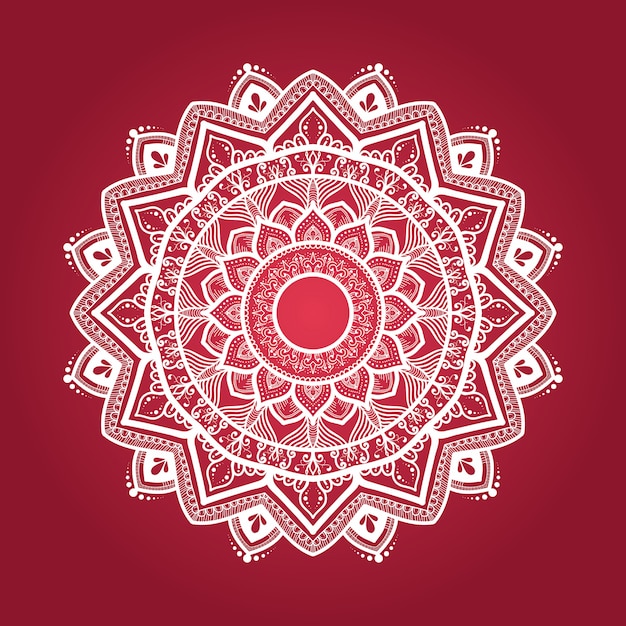 Mandala orientale disegnata a mano