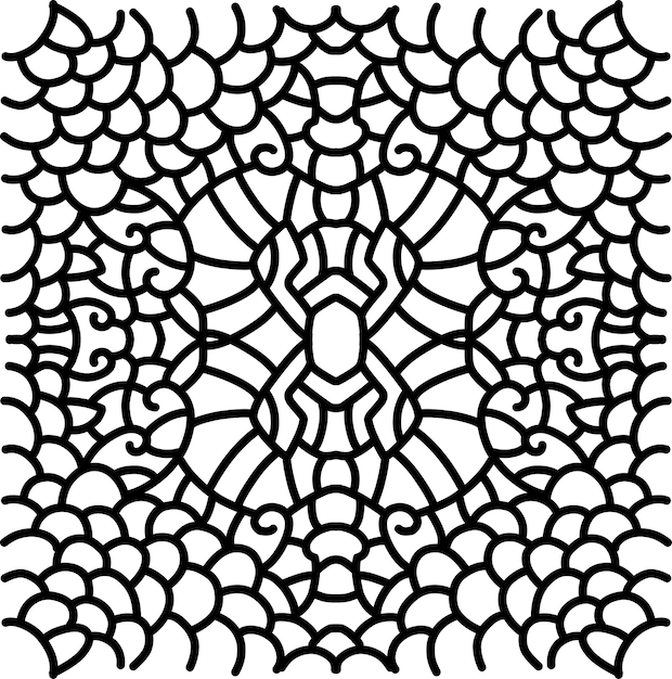 hand drawn ornamen geometric pattern