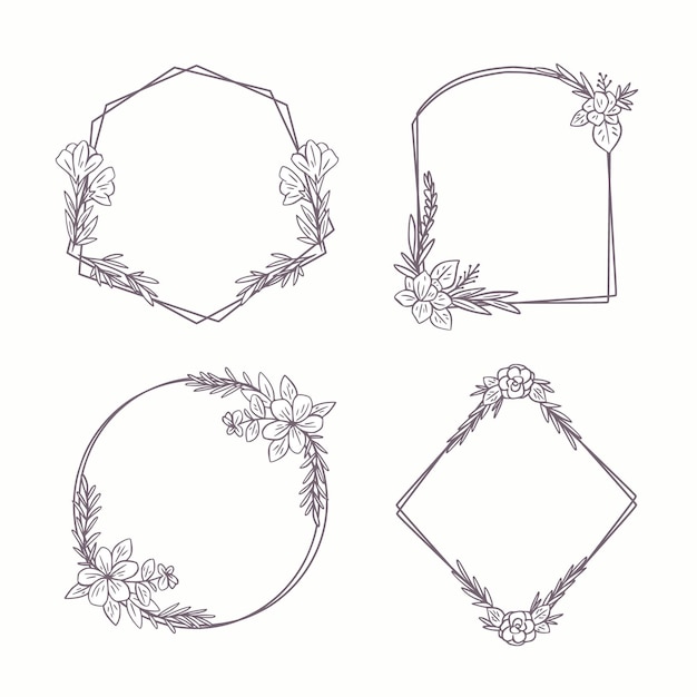 Vector hand drawn ornamental frame