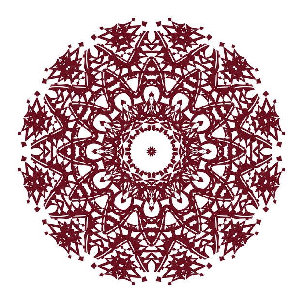 Hand drawn ornamental luxury coloring mandala design