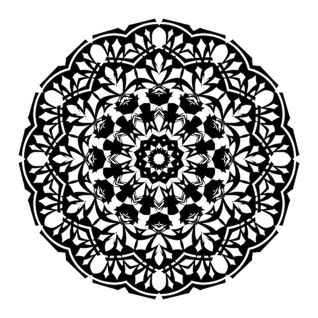 Hand drawn ornamental vector luxury mandala design