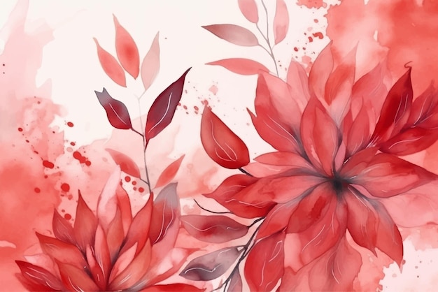 Hand drawn pastel color floral background