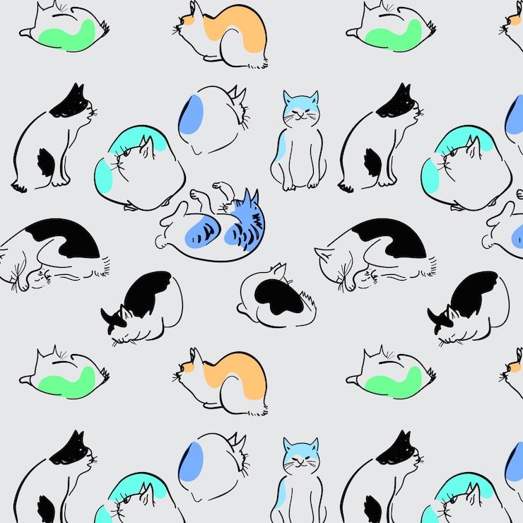 Vector hand drawn pattern background