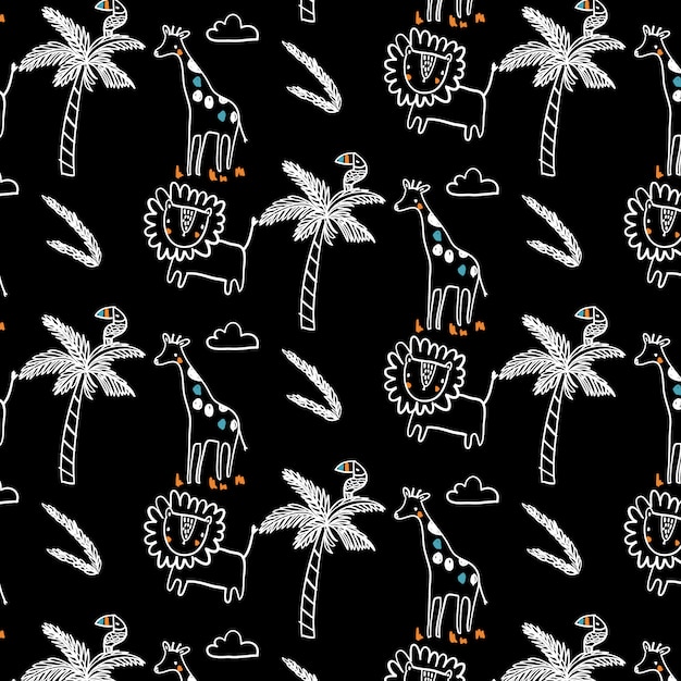 Hand drawn pattern background