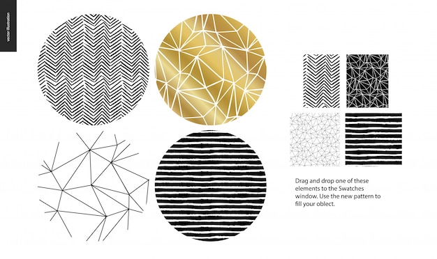 Hand drawn Patterns   rounded