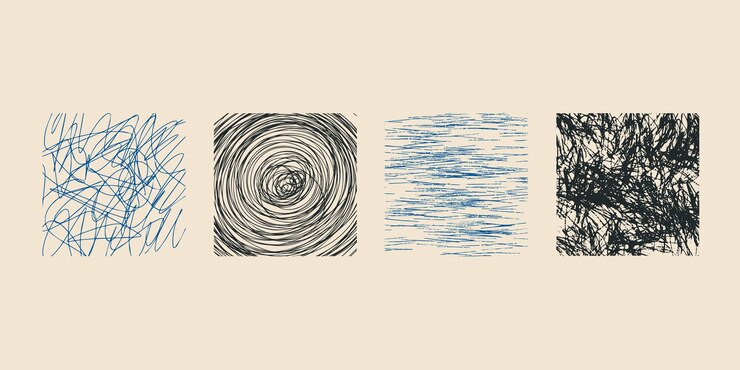 Vector hand drawn pencil drawing sketch stains