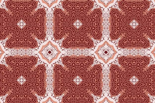 Vector hand drawn persian carpet pattern