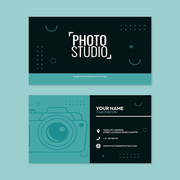 Hand drawn photography studio template