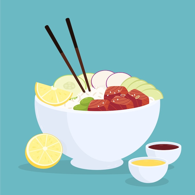 手描きの突くイラスト