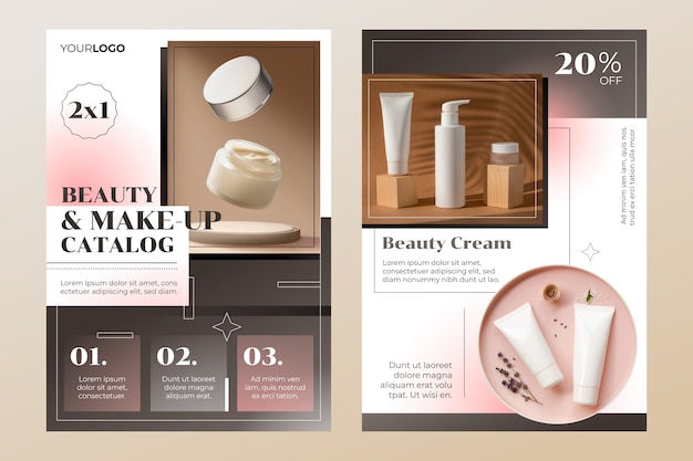hand drawn product catalog template