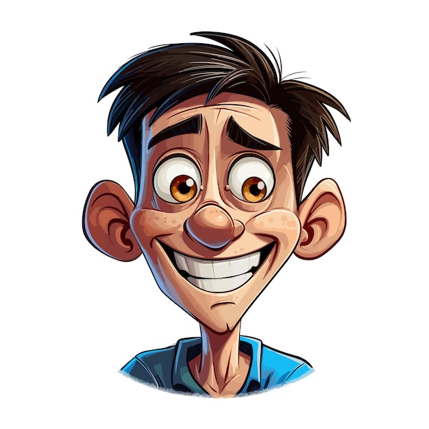 Vettore icona di profilo disegnata a mano personaggio avatar