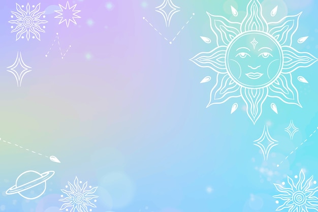 Vector hand drawn rainbow glitter background