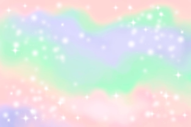 Vector hand drawn rainbow glitter background