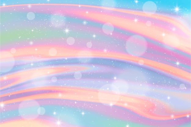 Vector hand drawn rainbow glitter background