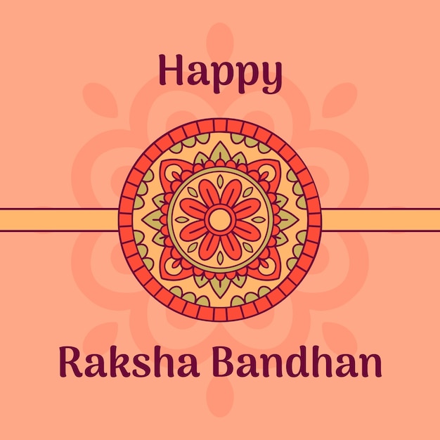 Hand drawn raksha bandhan illustration