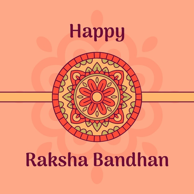 Vector hand drawn raksha bandhan illustration