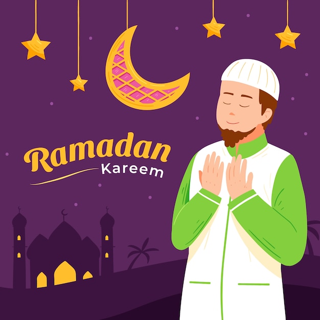 Vector hand drawn ramadan illustration