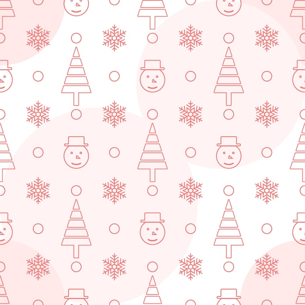 Hand drawn realistic elegant merry christmas or xmas seamless design pattern. festive winter texture