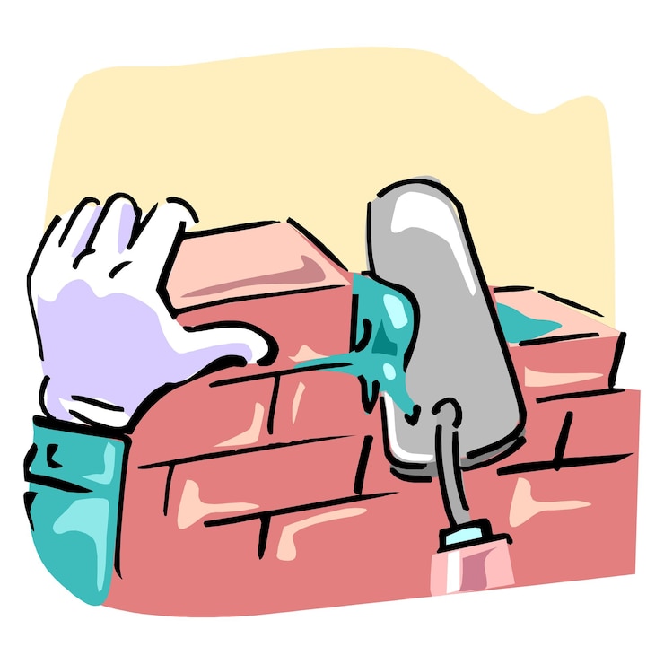 Vector hand drawn of repairman people illustration