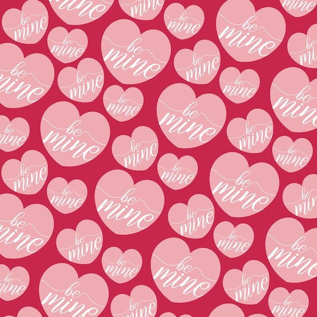 Hand drawn romantic valentines day pattern collection