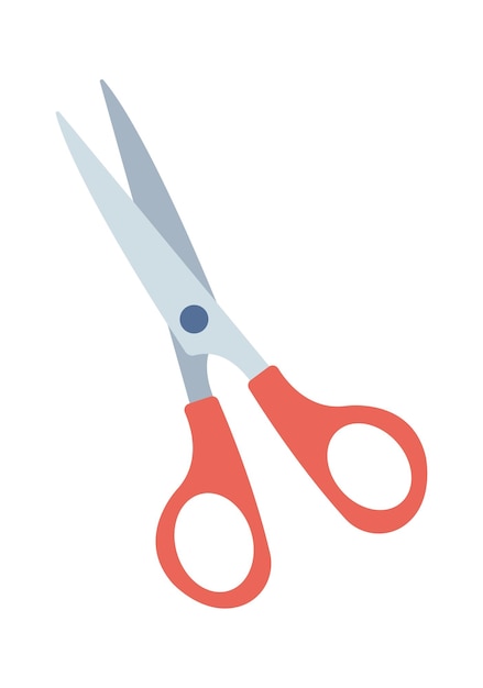 Scissors cartoon icon. Hand craft cutting tool