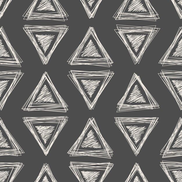 Hand drawn seamless pattern