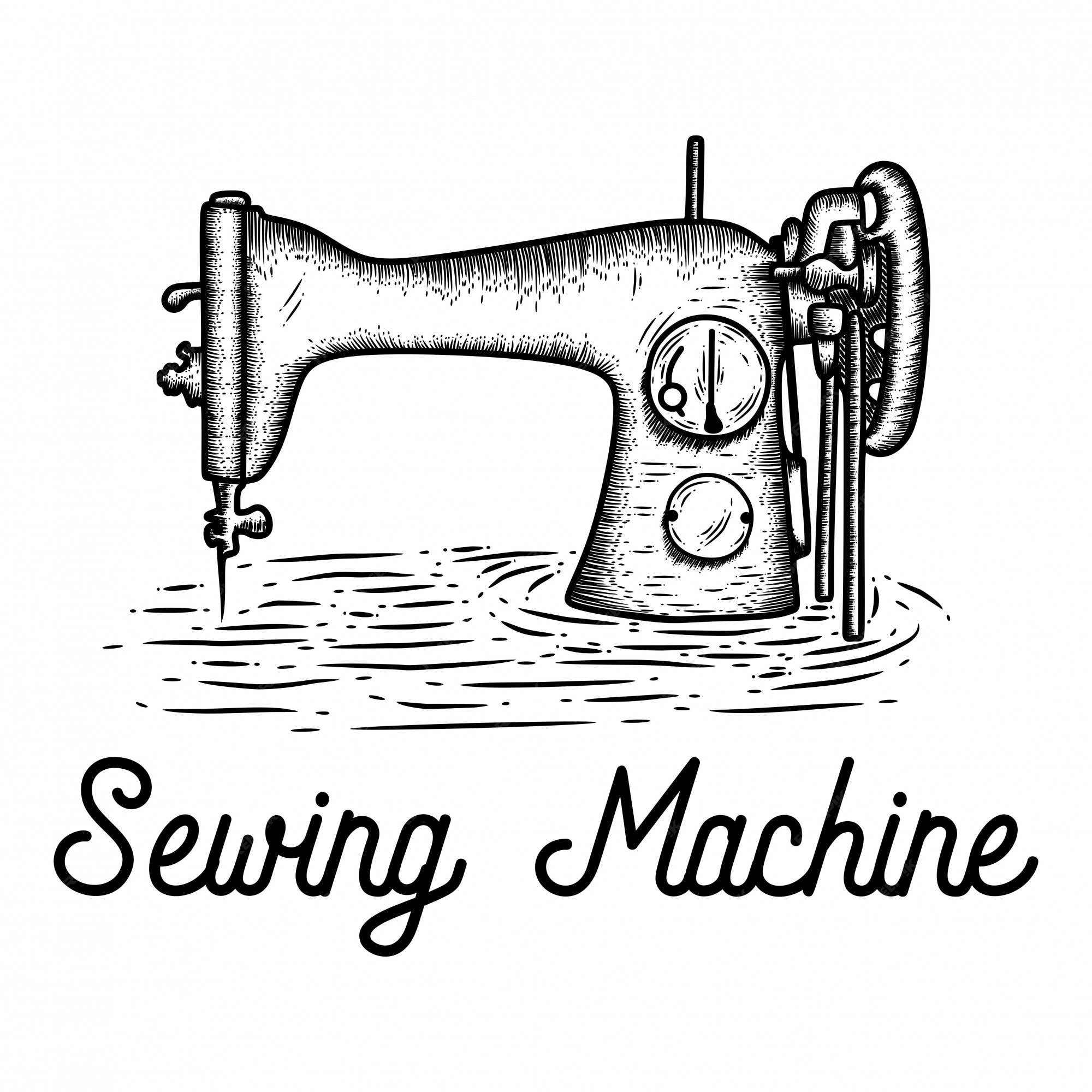 Швейная машина вектор