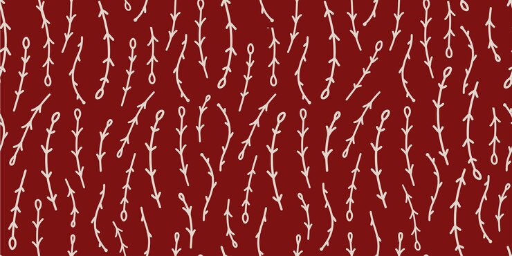 Vector hand drawn simple abstract flowers print trendy collage pattern fashionable template for design