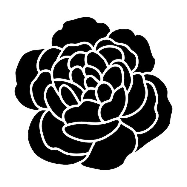 Premium Vector | Hand drawn simple flower illustration