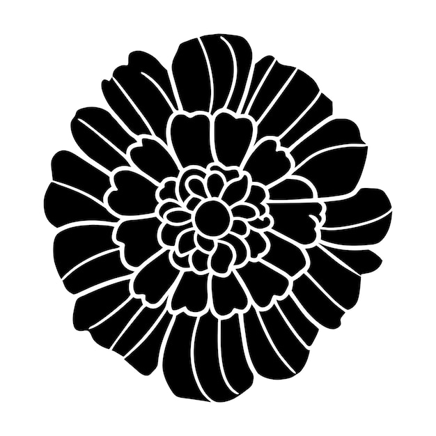 Premium Vector | Hand drawn simple flower illustration