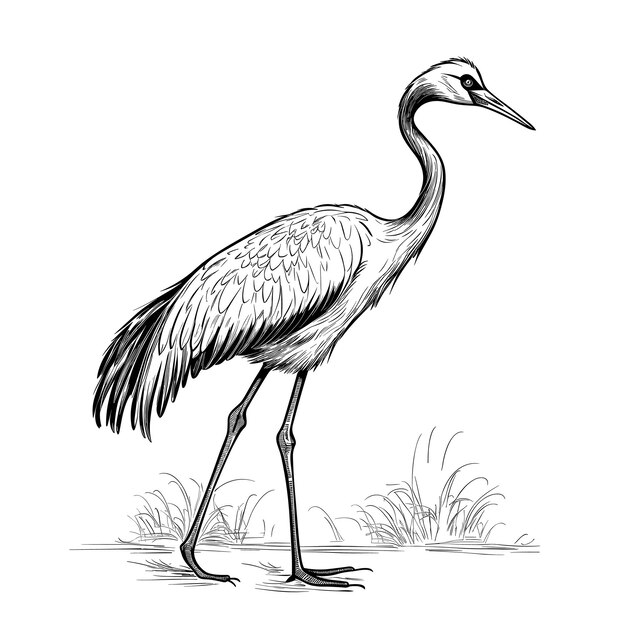 Simply Vector Illustration / Drawing Of Cranes Bird Royalty Free SVG,  Cliparts, Vectors, and Stock Illustration. Image 34129722.