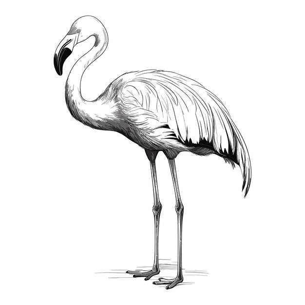 How to draw a flamingo | Step by step Drawing tutorials