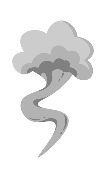 Hand drawn smoke or dust cloud Abstract element