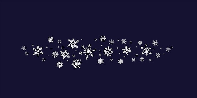手描き雪片