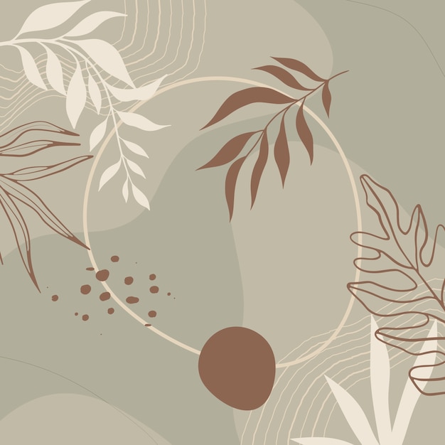 Vector hand drawn soft earth tones background