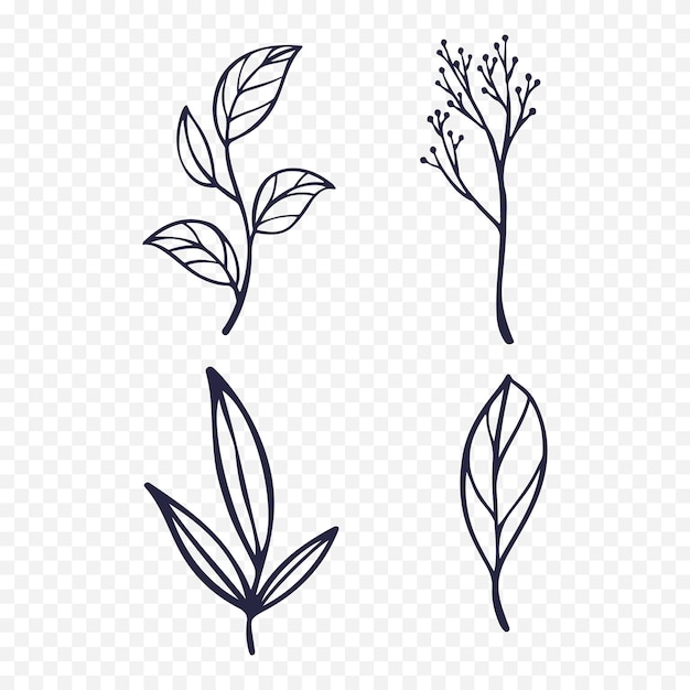 手描きの春の花 イラスト