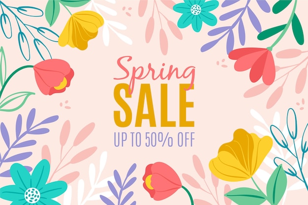 Hand drawn spring sale