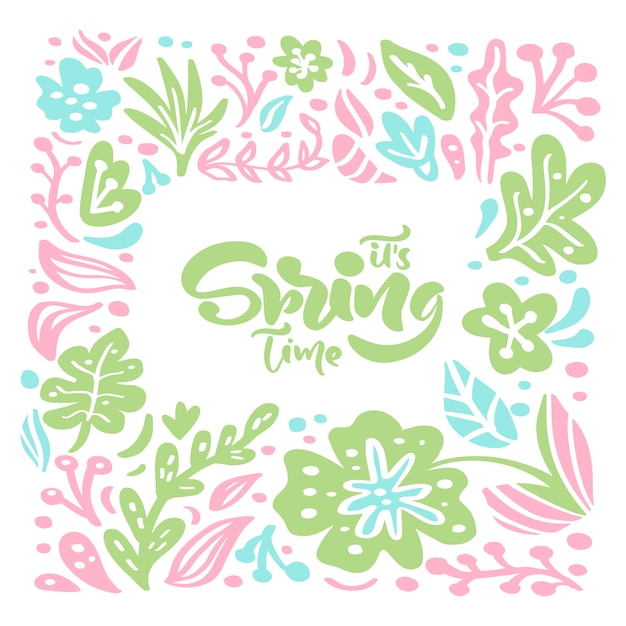 Hand drawn spring time background